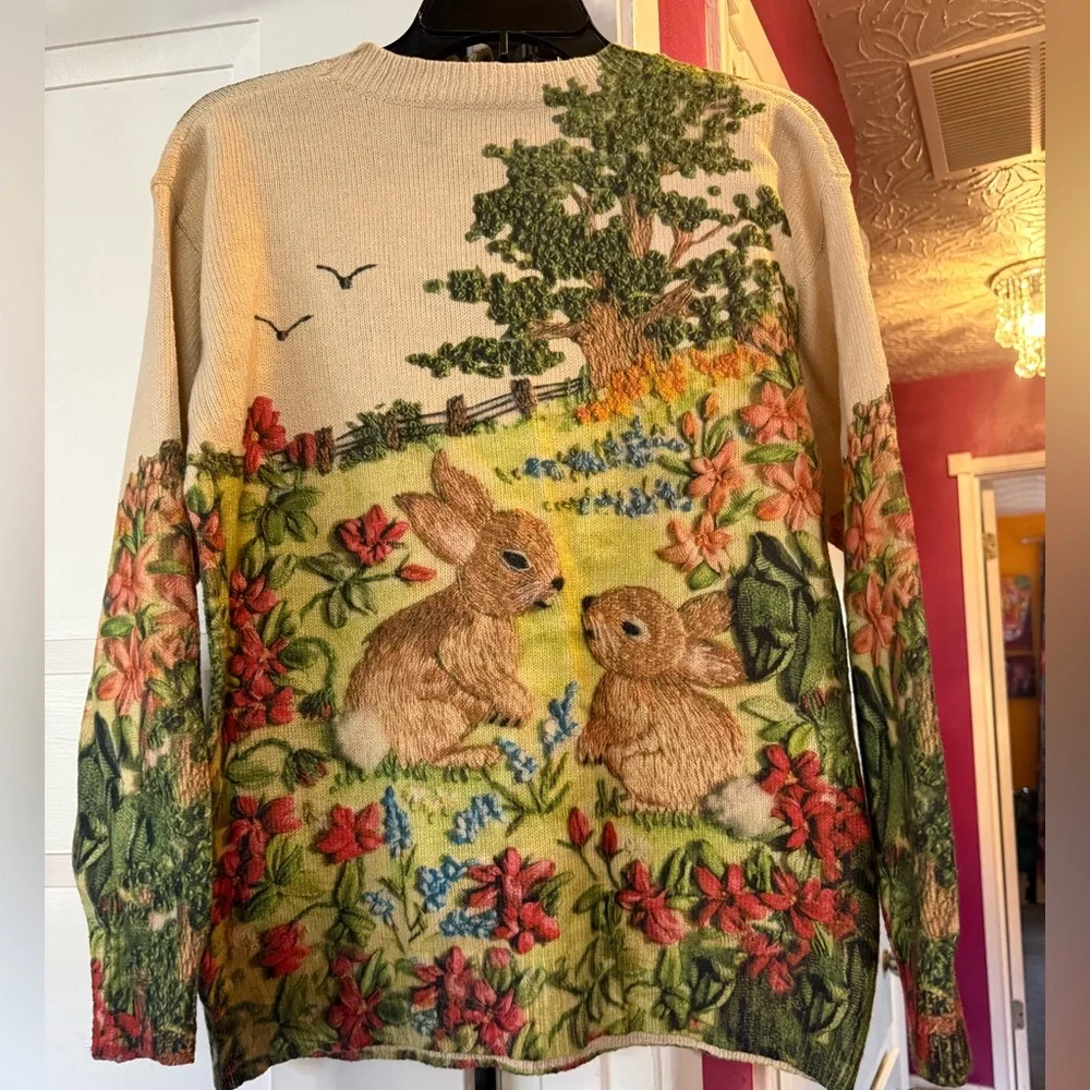 Floral Bunny Sweater - Picture 4 of 4